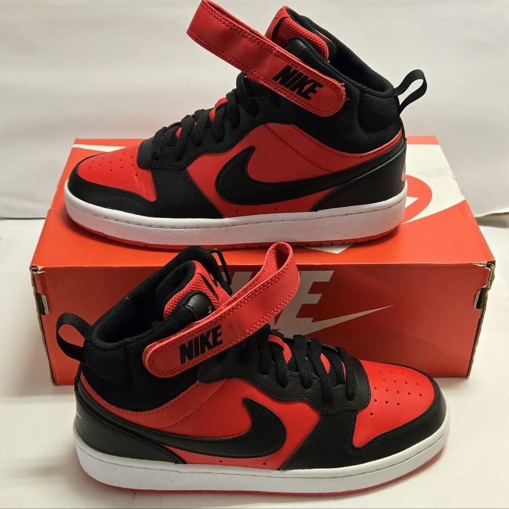 Nike Court Borough‎ Mid 2 (GS) University Red/ Black-White